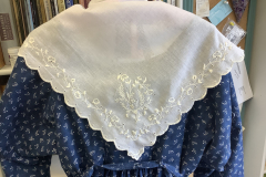 Whitework neck-handkerchief, Lady\'s magazine pattern