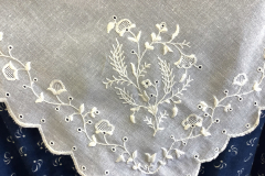 Whitework handkerchief detail