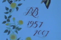 Silk shading, stitched for my parents Golden Wedding, 2007