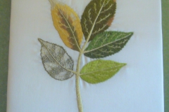 Seasons; Silk shading piece from design challenge set by Ruth Brown of Stone Creek Silks