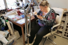 Working in my studio, March 2020