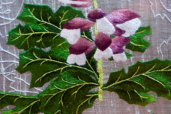 Acanthus, detail, silk shading on silk; 2010